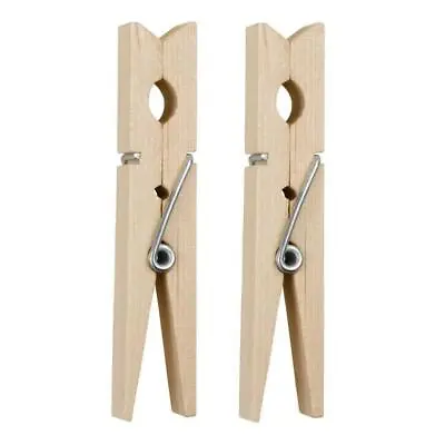 Airer Dry Line Wooden Clothespin Clothes Pegs Pine Wood Clips Photo Paper Pegs • $10.09