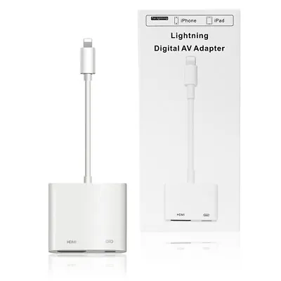 Premium 8pin Charging + Digital AV HDMI Adapter 1080P For IPhone / IPad / IPod • $23.74