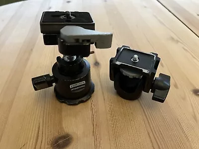 Manfrotto Tripod Heads X 2 - 352RC Midi Trailer Ball + 234 Tilt Head • £40