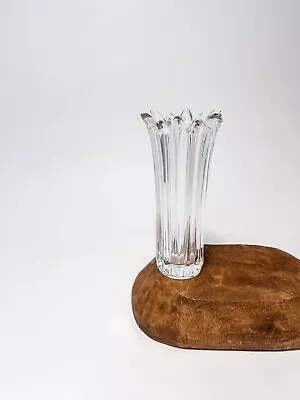 Vintage Mikasa Florita Lead Crystal Glass Flower Bud Vase ~ 6.5  • $18.90