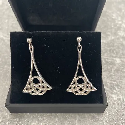 Ola Gorie  Silver Earrings Celtic Knot Earrings. Brand New With Unbranded Box. • £49