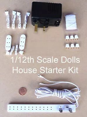 Dolls House Miniature 12 Volt Lighting Accessory Wiring 1:12 Scale Starter Kit • £37.95