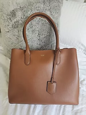 BNWOT Oroton Muse Leather Three Pocket Day Bag Handbag Cognac RRP$499 • $190