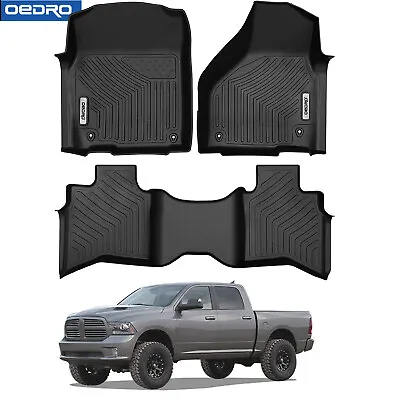 Floor Mats Liners For 2013-2018 Dodge Ram 1500 2019-22 Ram 1500 Classic Quad Cab • $76.99