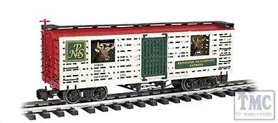 98704 Bachmann Large Scale Animated Stock Car NP & S With Reindeer (Christmas) • £120.92