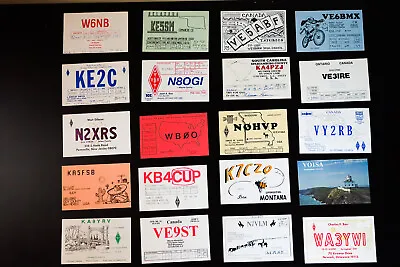 US Lot Of 54 QSL Radio Cards Collection • $147.50