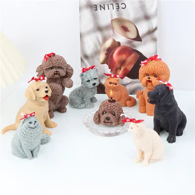 £7.36 • Buy 3D Dog Candle Mold Silicone DIY Simulation Dogs Gifts Making Soap Crafts Mould