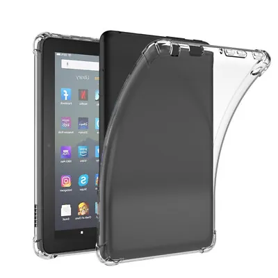 For Amazon Fire 7  12th Generation Case Clear Cover TPU Silicone 2022 Tablet • £5.95