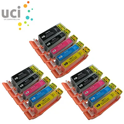 £13.90 • Buy 15 Ink Cartridges For Canon MP540 MP550 MP560 IP3600 IP4600 IP4700 MP630 NON-OEM
