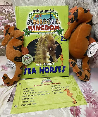 My Animal Kingdom Book 25 Sea Horses 2 Soft Toys + Tags + Certificate Deagostini • £10