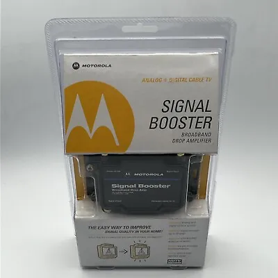 Motorola Signal Booster Cable 15db Broadband Drop Amplifier 484095-001 New • $44.63