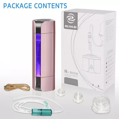 $139.98 • Buy Portable Hydrogen Generator Water Bottle SPE PEM Technology Ionizer Filters Cup 