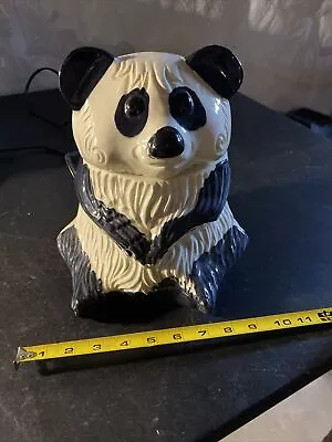 Antique Vintage Panda Bear Cookie Jar    Morton Pottery Company AKF MARKED • $85