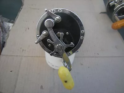 PENN No. 49 SUPER MARINER Fishing Reel Black Deep Sea Narrow Spool Vintage • $35