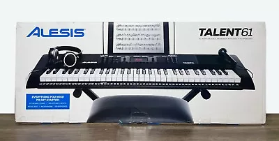 Alesis Talent 61 Key Keyboard With Built-In Speakers Stand And Stool • $109.99