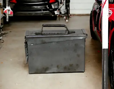 Vintage Rare To Find Iron Original Machine Tool Box Easy To Carry Garage Decor • $169