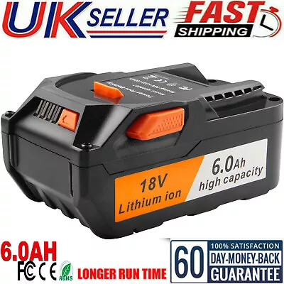 £64.99 • Buy 2Pcs 6.0AH 18V Li-ion Battery For AEG L1830R L1815R B1820R B1814G Ridgid R840083