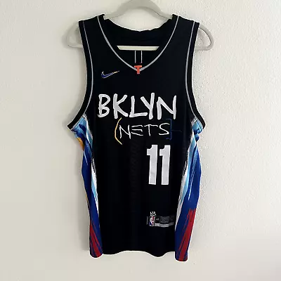 Kyrie Irving Brooklyn Nets NBA City Edition Basquiat Swingman Jersey Size 48 M-L • $80