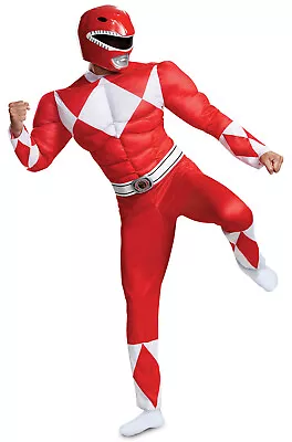 Mighty Morphin Power Rangers Red Ranger Classic Muscle Adult Costume • $53.33