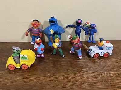 Vintage Lot Of Sesame Street Figures Lot Applause Cookie Monster Bert Ernie • $26.09