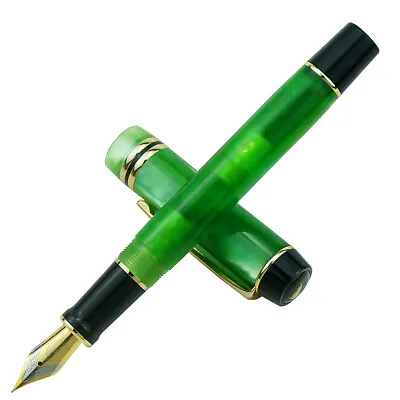 Kaigelu 316 Acrylic Fountain Pen Iridium EF/F/M Nib Beautiful Green Gift Pen • $24.38
