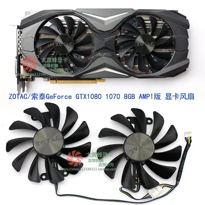 Zotac GeForce GTX1080 1070 8GB AMP! Edition Graphics Card Cooling Fan • $35.39