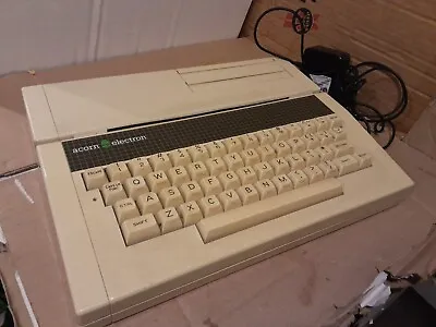 £389 • Buy Rare Acorn Electron Plus 1 With Lots Of Tapes, Books Etc