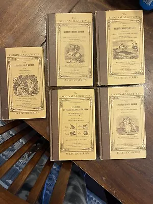 McGuffey's Eclectic Reader  5 Volume Boxed Set Mott Media 1982   Very Good • $10.50