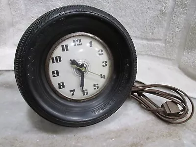 Vintage 60's  Era ADVERTISING Original Goodyear Tire Co  Electric Clock MADE USA • $8.95