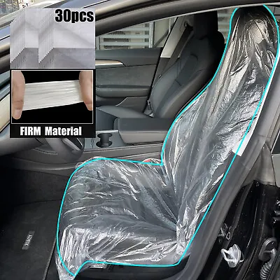 For Mechanic Bodyshop 30 Pc Disposable Plastic Car Seat Plastic Cover Waterproof • $16.50