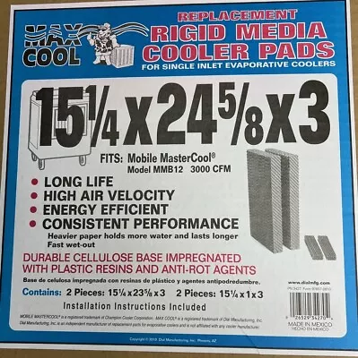 New Portable Mobile Mastercool Mmb12 Evaporative Swamp/evap Cooler Pads #3427 • $65