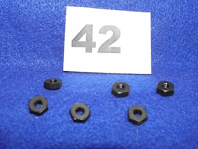 Set Of 6 Black Plastic 1/24th Slot Car Guide Flag Nuts New • $1.99