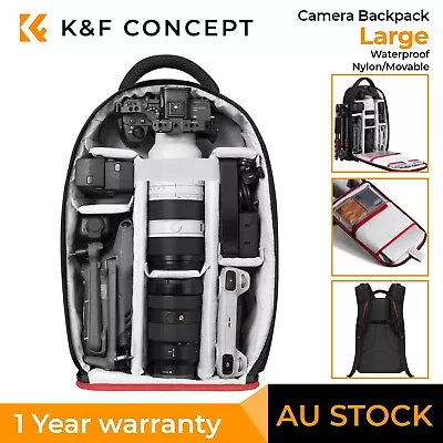 K&F Concept Multifunctional Camera Backpack Large Bag Waterproof For Photography • $79.99