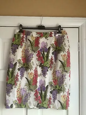 Laura Ashley  Skirt UK 14 Floral Summer • £9.50
