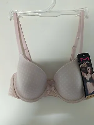 Bnwt Maidenform Beige/Pink Spot T Shirt Bra Size 34A • £11.99