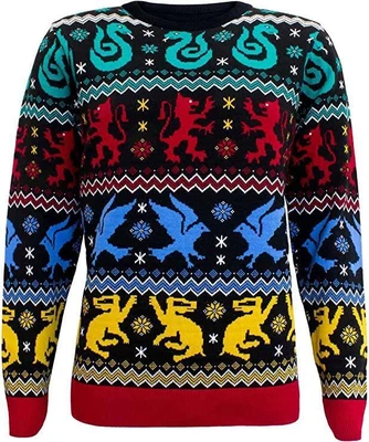 $14.77 • Buy Harry Potter Houses Xmas Sweater Christmas Jumper