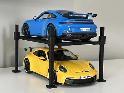 1/18 Scale 4-Post Car Lift For Toy Model Cars Garage Diorama Four-Post Lift • $25