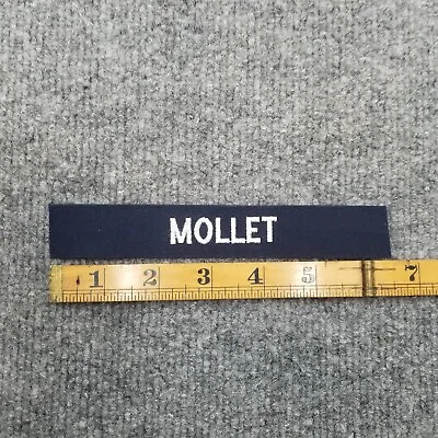 Mollet Military Name Tape Strip Patch • $6
