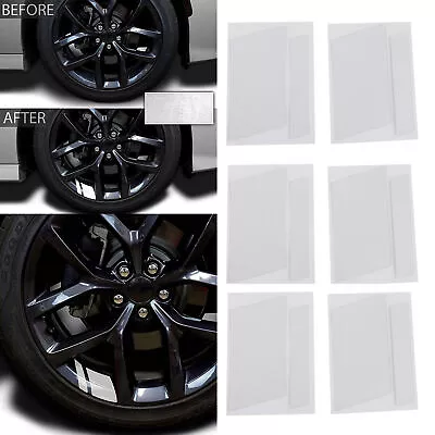 Car Wheel Hub Stickers Racing PVC Body Decals Exterior Decoration White • $10.31