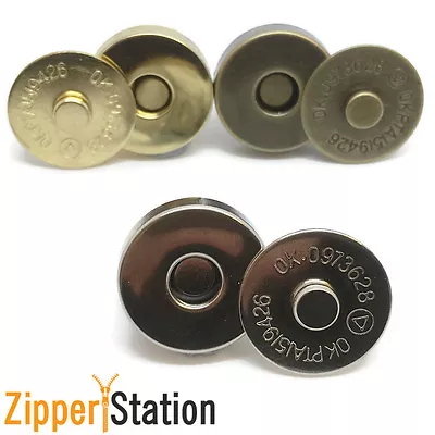 £2.35 • Buy 18mm Magnetic Snaps Clasps Fastenings - Purses Handbags Craft Buttons (18MM)