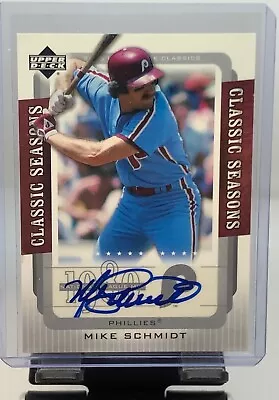 2005 Upper Deck Classics Seasons Mike Schmidt Auto! • $28