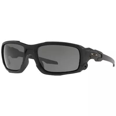 [OO9329-09] Oakley SI BALLISTIC SHOCKTUBE MATTE BLACK W/ GREY *Polarized* • $139.99