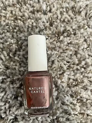 Nature's Cartel Nail Polish BRO'S GOLD (Rose Gold Metallic) .33 Fl Oz • $0.01