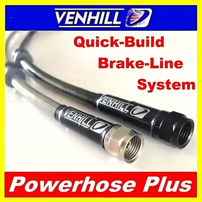 650mm Custom Stainless Steel Braided Powerhose Plus Brake Line Hose VENHILL • $28.58