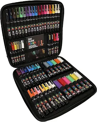 Uni Posca Paint Marker Art Pen Posca Travel Case Set Of 54 Assorted Colours • £159.99