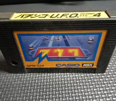 MSX Pachinko UFO 4 Japanese Computer Video Game ROM Cartridge GPM-104 Vintage • $45.49