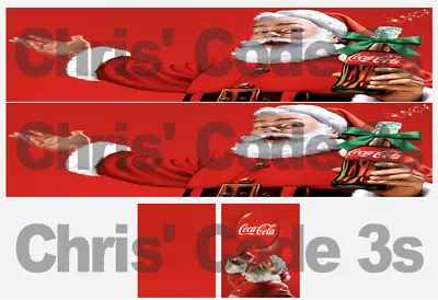 Code 3 Adhesive Vinyl Trailer Decal - Coke Santa - 1/50 1/64 1/76 1/87 1/148 • £10