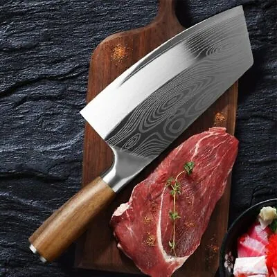 Handmade Japanese Chef Knife Forged Meat Cleaver Knife Camping Knife • $34.99
