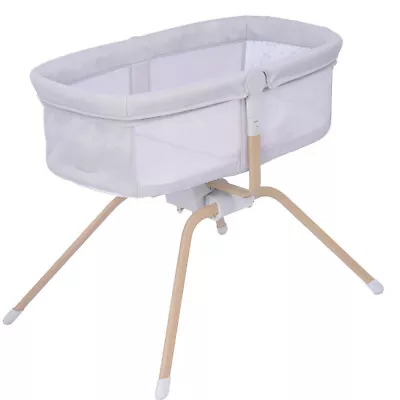 Babymore Air Motion Gliding Crib - Grey (RRP. £149) • £89