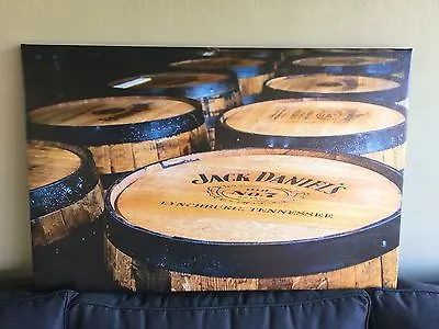 Jack Daniels Canvas Print Man Cave Pub Bar • $29